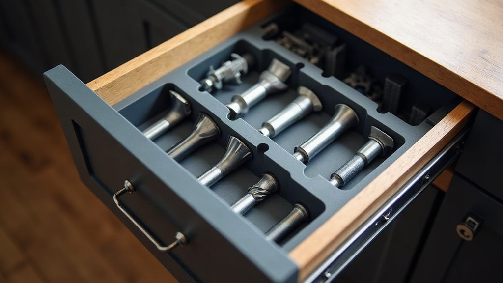 Custom Gridfinity Drawer Organizers for Heavy Milling Cutters